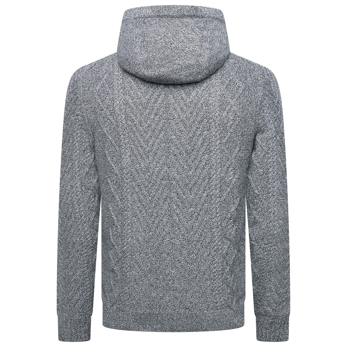 Crew Clothing Company Men's Cable Knit Pullover Hoodie, Regular Fit