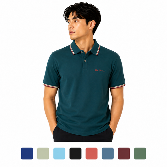 Ben Sherman Mens Signature Polo (59310) 2XL-5XL, 8 Colours