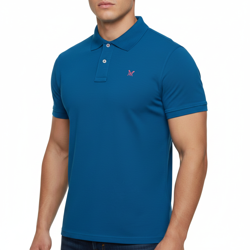 Crew Clothing Men's Melbury 100% Cotton Regular Fit Short Sleeve Polo Shirt