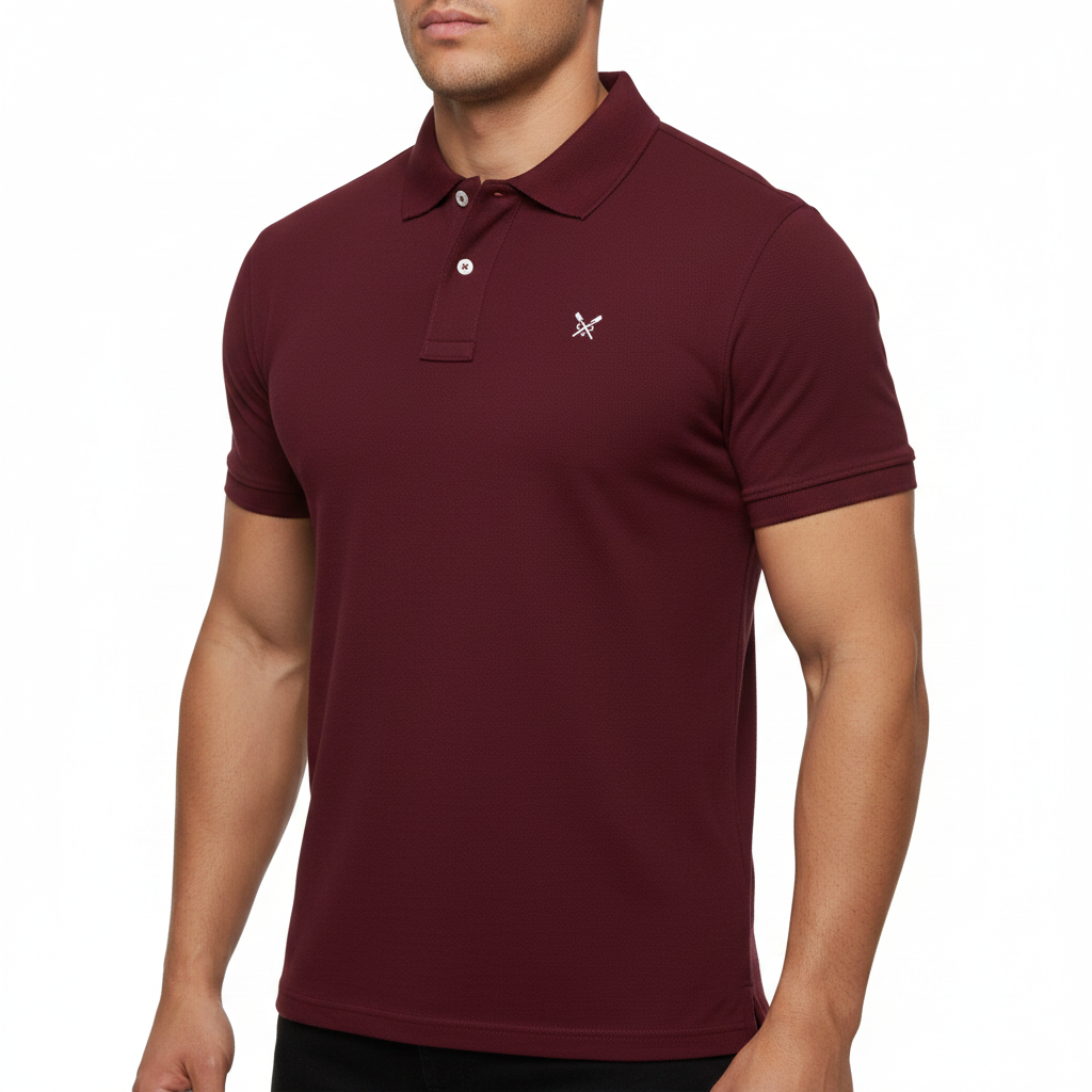 Crew Clothing Men's Melbury 100% Cotton Regular Fit Short Sleeve Polo Shirt