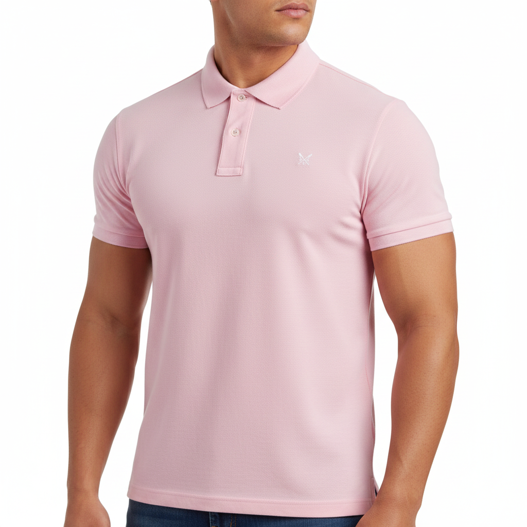 Crew Clothing Men's Melbury 100% Cotton Regular Fit Short Sleeve Polo Shirt