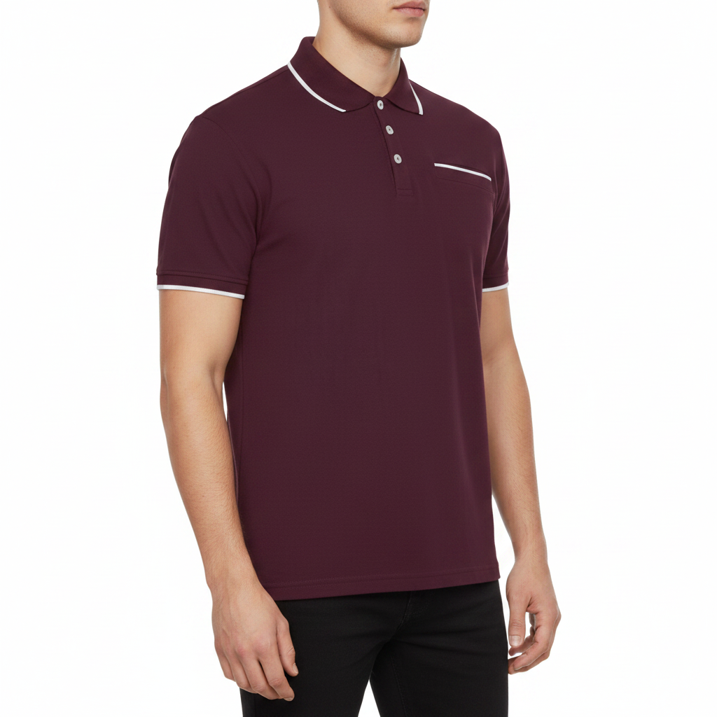 Evryone Mens Cotton Contrast Tipped Polo Shirt Short Sleeve S-2XL 6 Colours