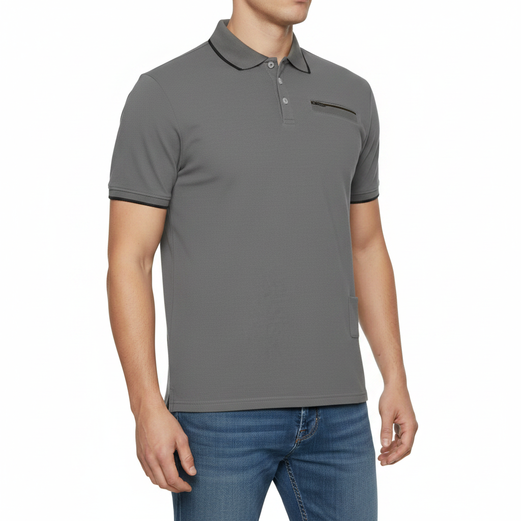 Evryone Mens Cotton Contrast Tipped Polo Shirt Short Sleeve S-2XL 6 Colours