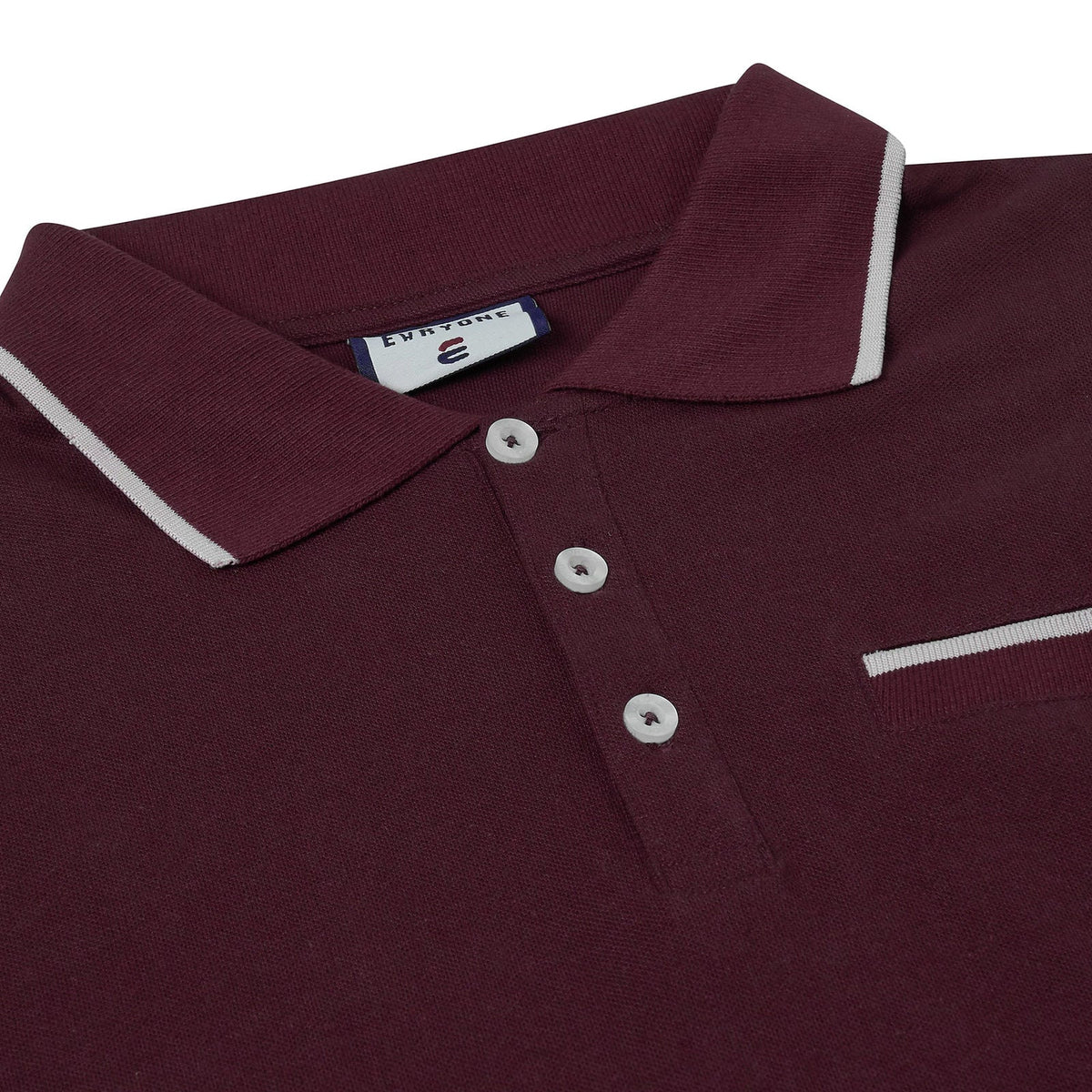 Evryone Mens Cotton Contrast Tipped Polo Shirt Short Sleeve S-2XL 6 Colours