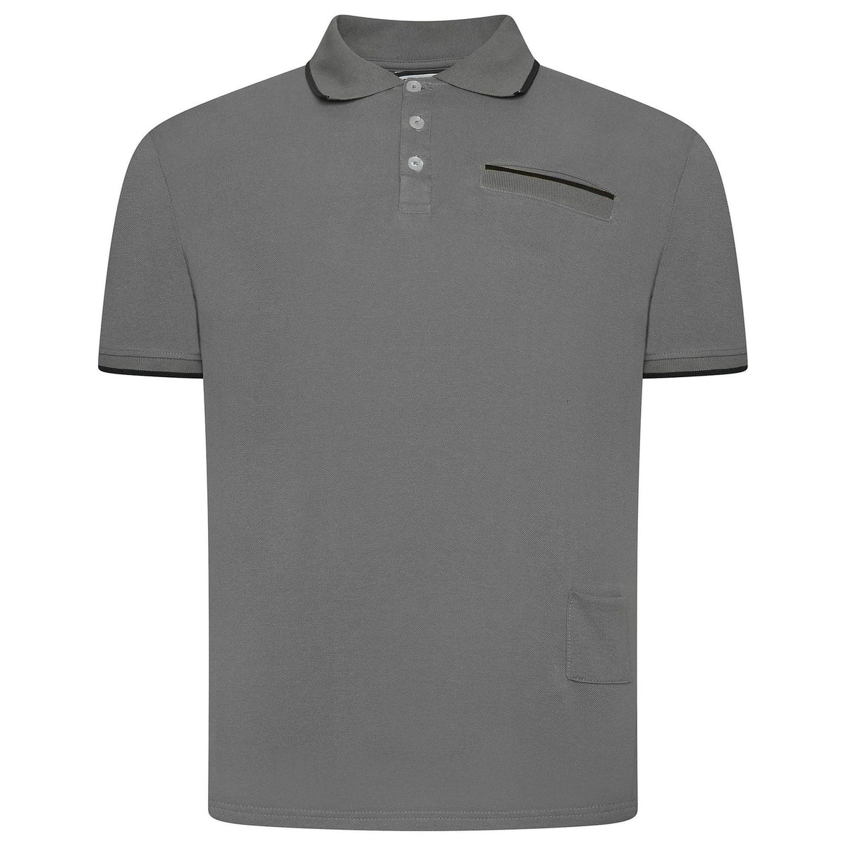Evryone Mens Cotton Contrast Tipped Polo Shirt Short Sleeve S-2XL 6 Colours