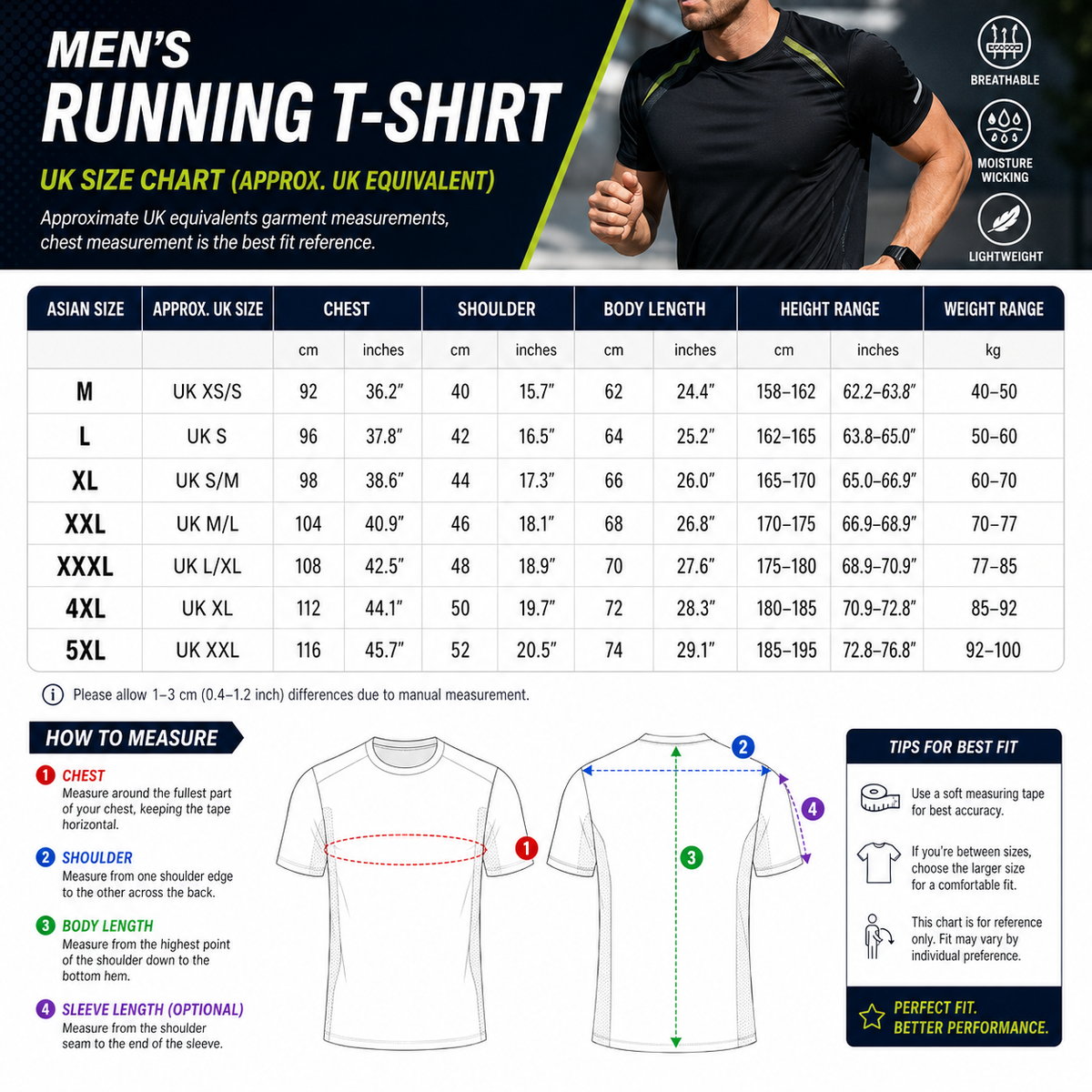 Mens Ice Silk Running T-Shirt | Quick Dry Breathable Reflective Gym Top