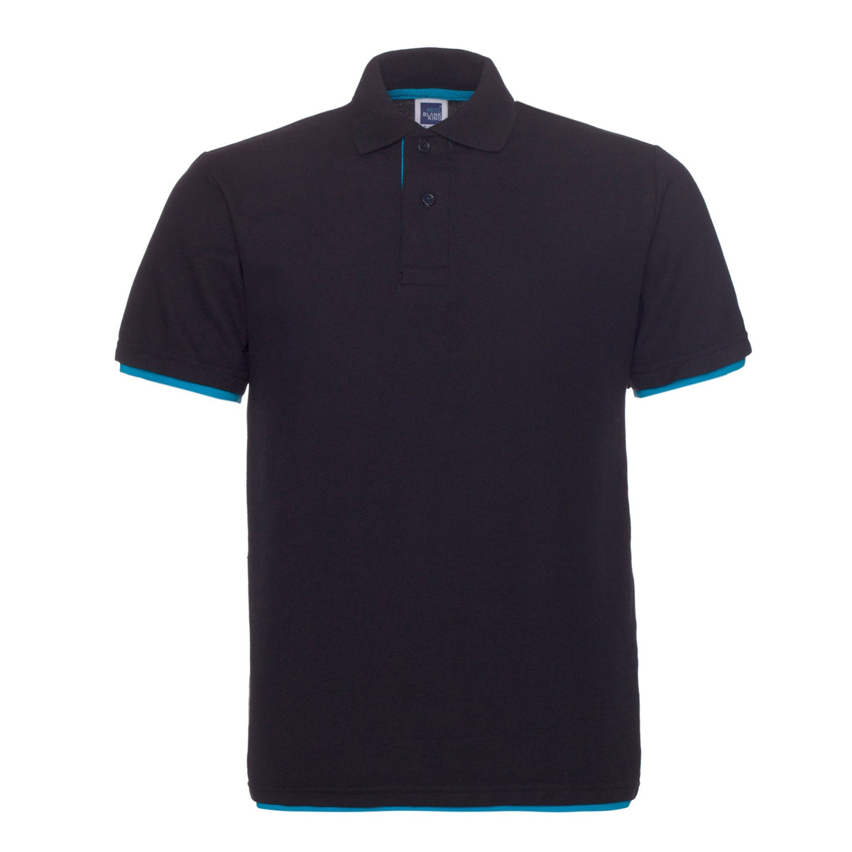 QHA Men's Unisex Piqué Polo Shirt Cotton Blend Contrast Collar 11 Colours S–2XL