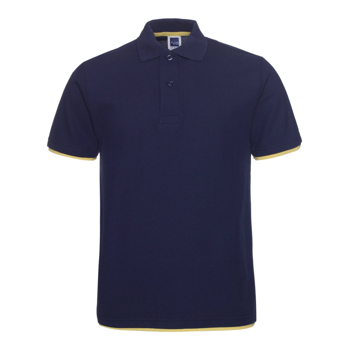 QHA Men's Unisex Piqué Polo Shirt Cotton Blend Contrast Collar 11 Colours S–2XL