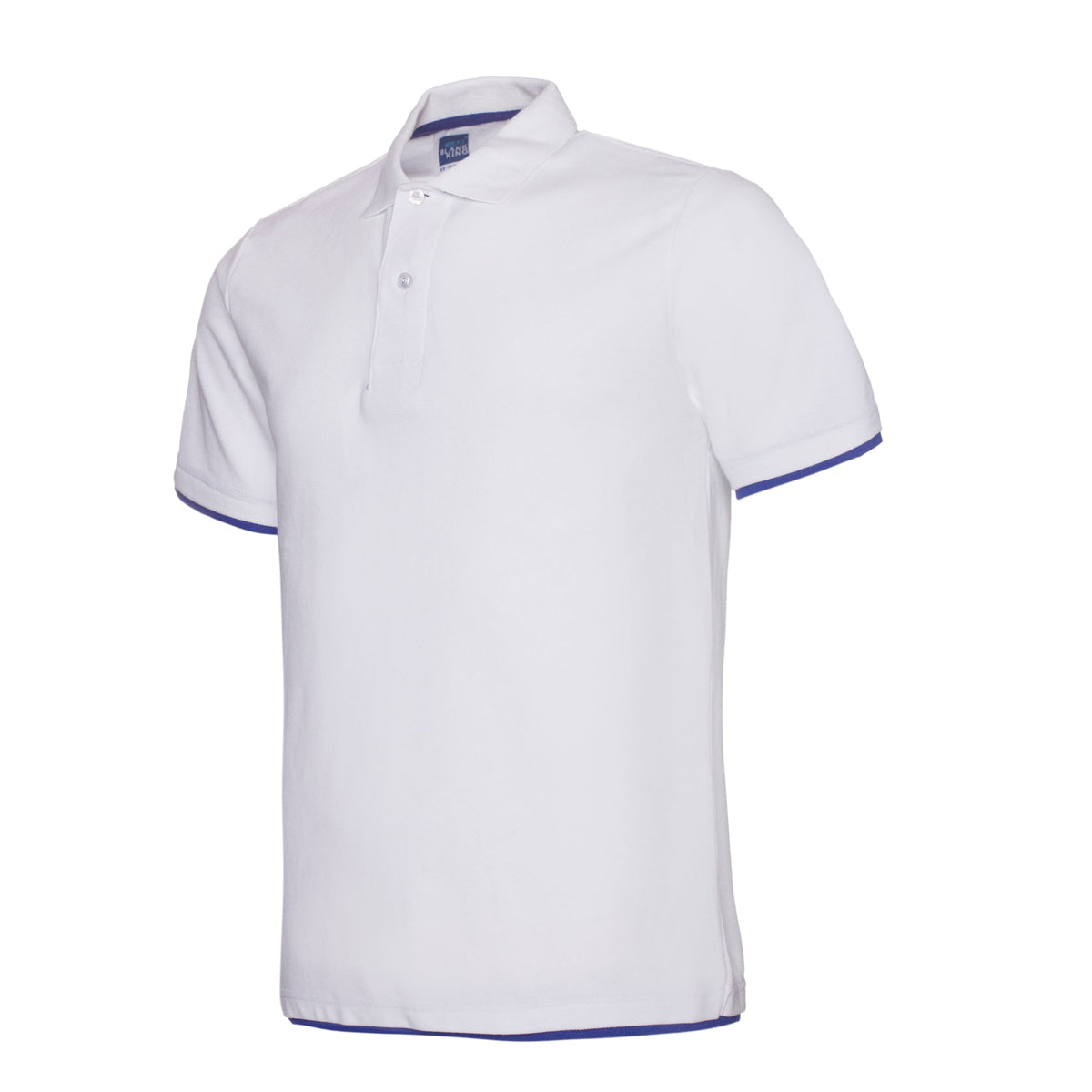 QHA Men's Unisex Piqué Polo Shirt Cotton Blend Contrast Collar 11 Colours S–2XL