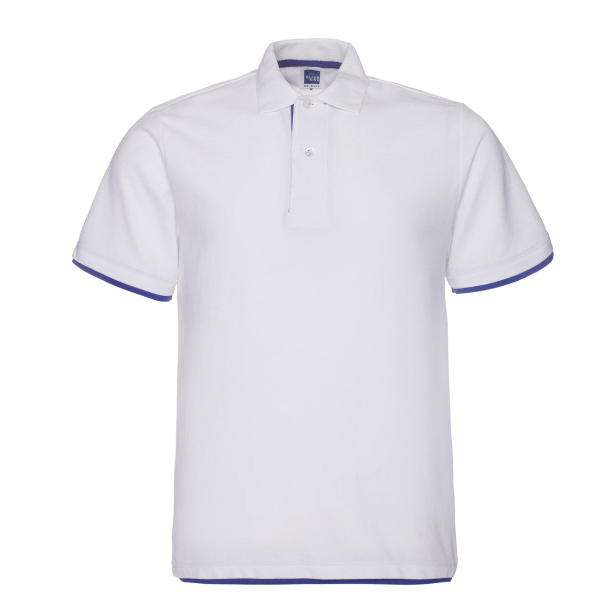 QHA Men's Unisex Piqué Polo Shirt Cotton Blend Contrast Collar 11 Colours S–2XL