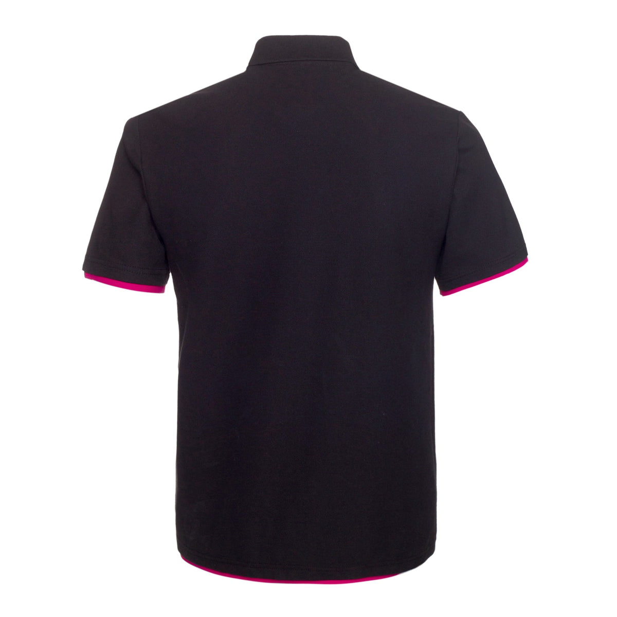 QHA Men's Unisex Piqué Polo Shirt Cotton Blend Contrast Collar 11 Colours S–2XL