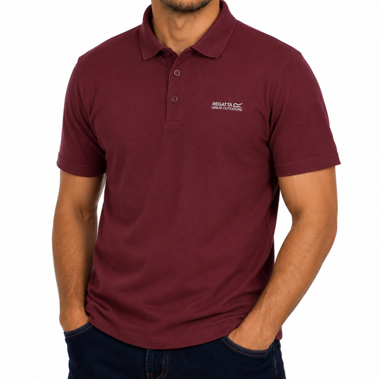 Regatta Mens Active Polo Shirt Quick Dry Breathable Sports T-Shirt