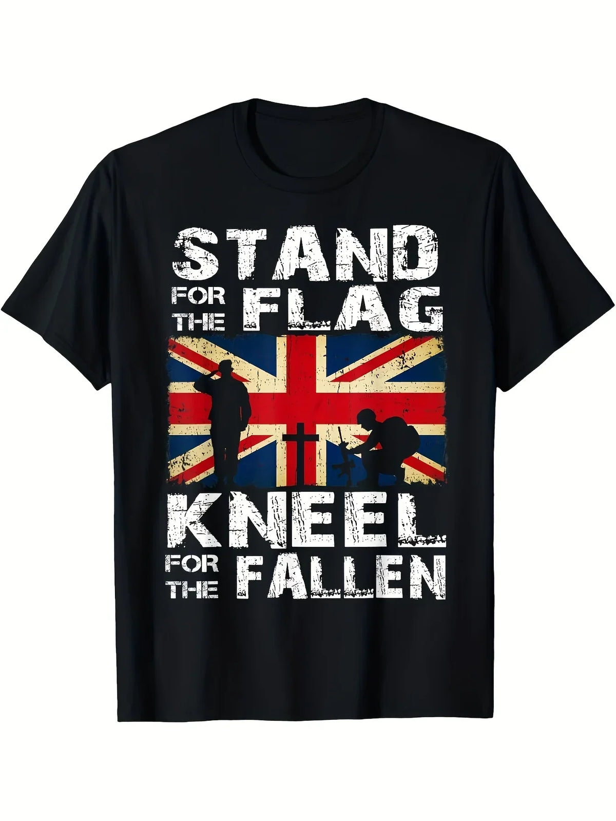 Stand for the Flag Kneel for the Fallen Men's T-Shirt