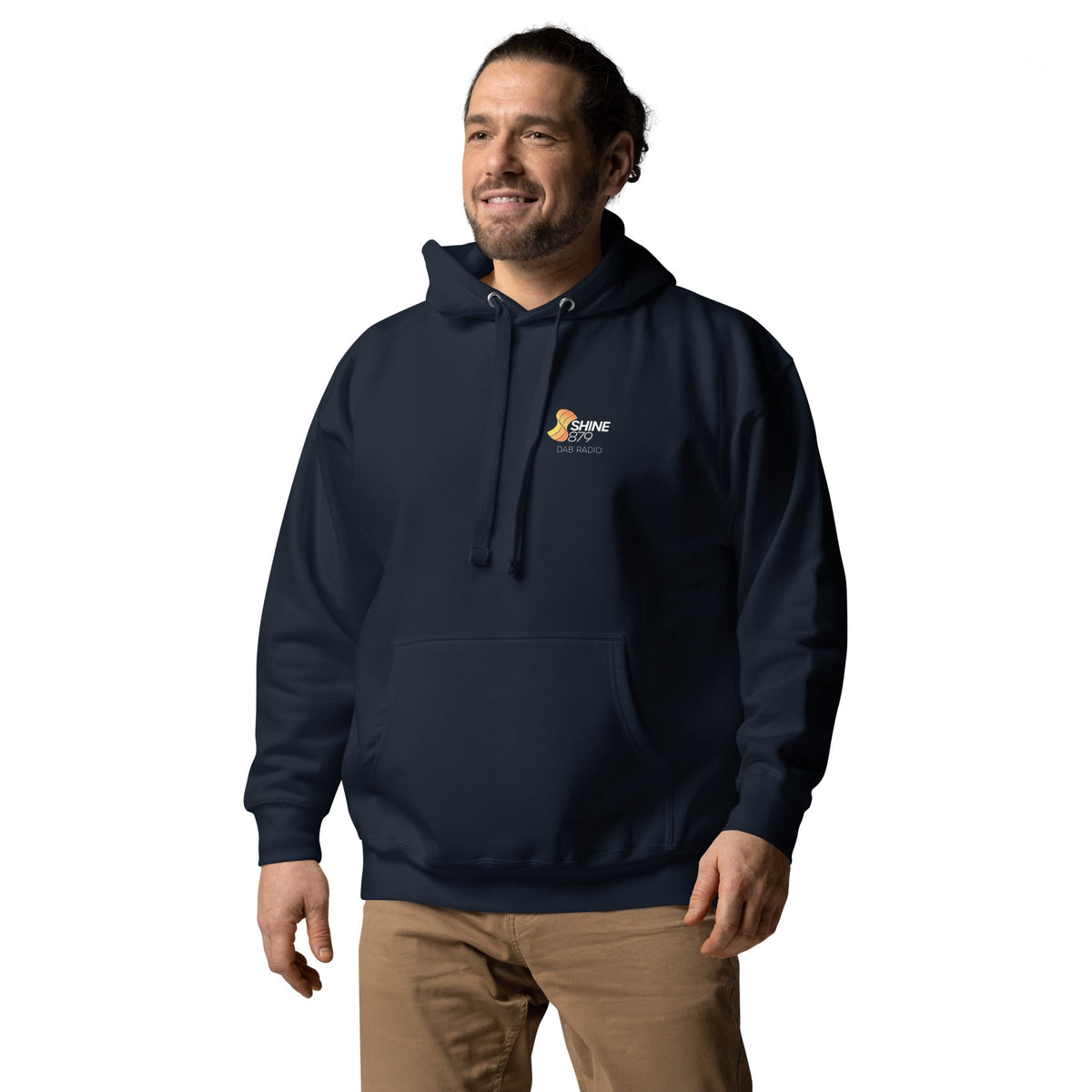 Shine 879 Unisex Front & Back Logo Premium Hoodie 100% Cotton Face S–3XL